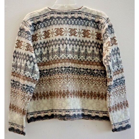 Orvis 0882 HK 89W Women’s Sz M (10/12) 100% Wool Button Front Sweater - Picture 2 of 9